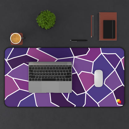 Purple Geometric Mouse Pad / Desk Mat