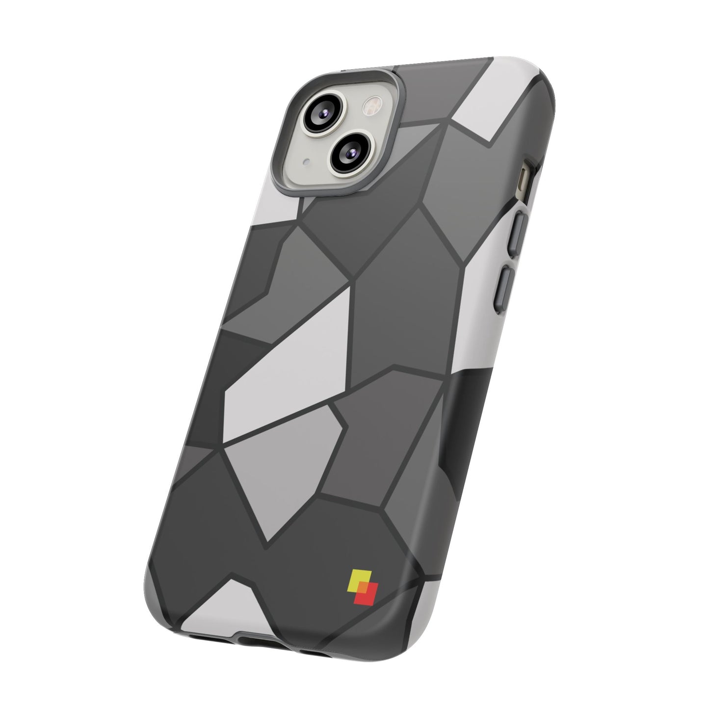 Black and Grey Geometric Phone Case