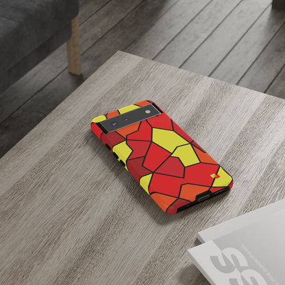 Orange Geometric Phone Case