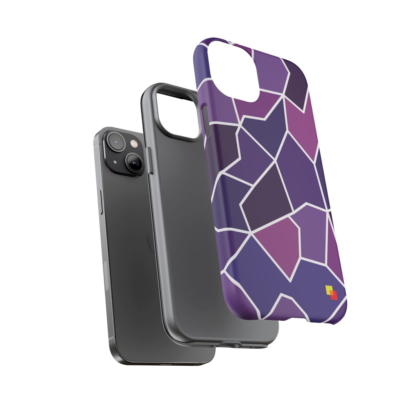 Purple Geometric Phone Case