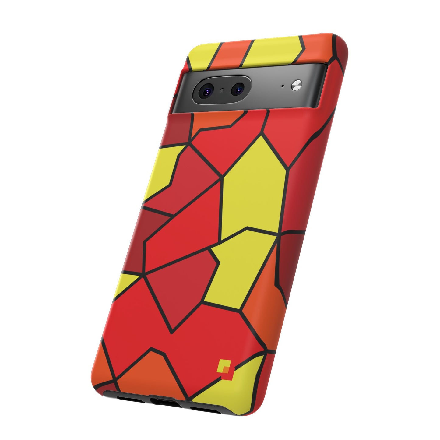 Orange Geometric Phone Case