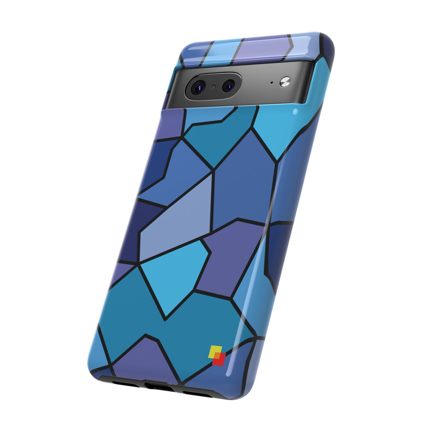 Blue Geometric Phone Case