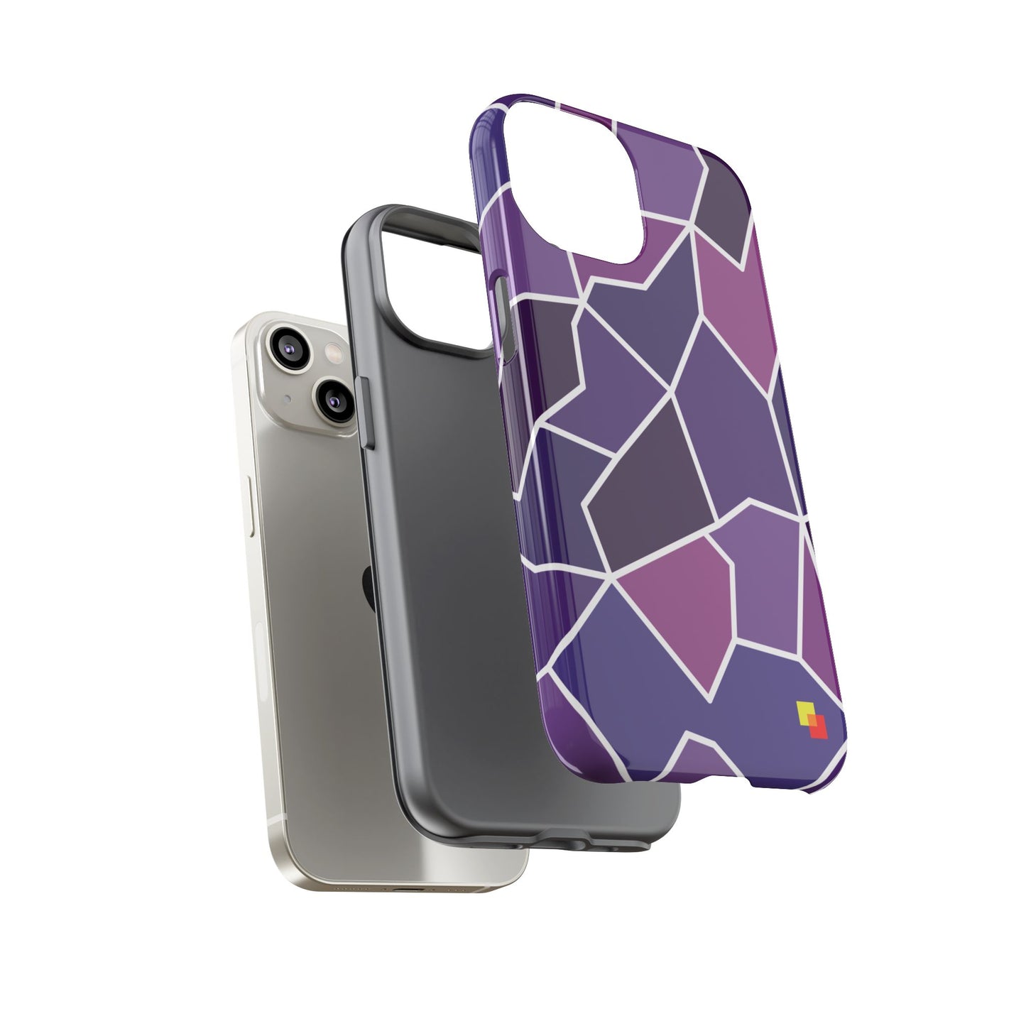 Purple Geometric Phone Case