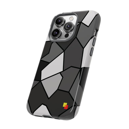 Black and Grey Geometric Phone Case