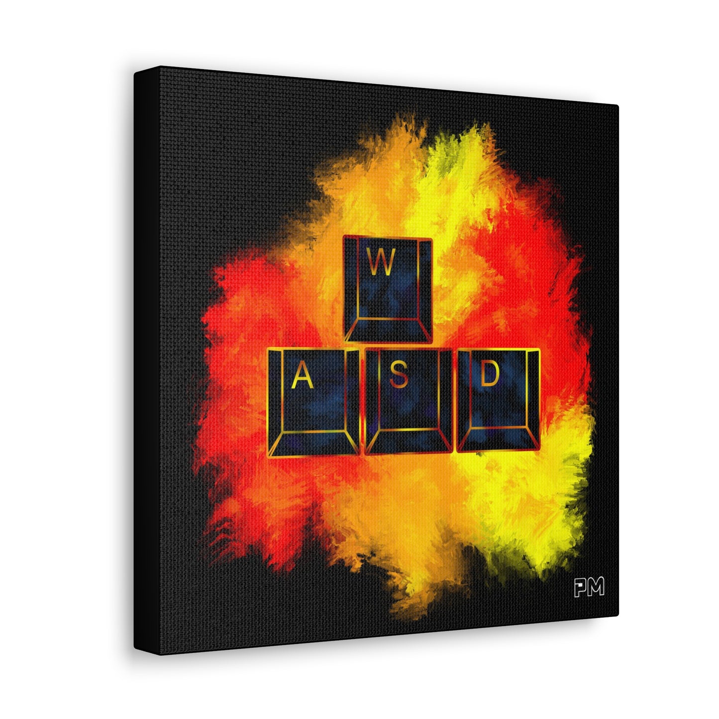 Gaming WASD Explosion Canvas