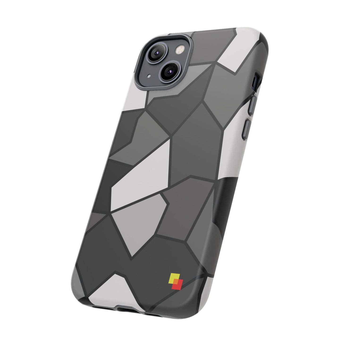 Black and Grey Geometric Phone Case