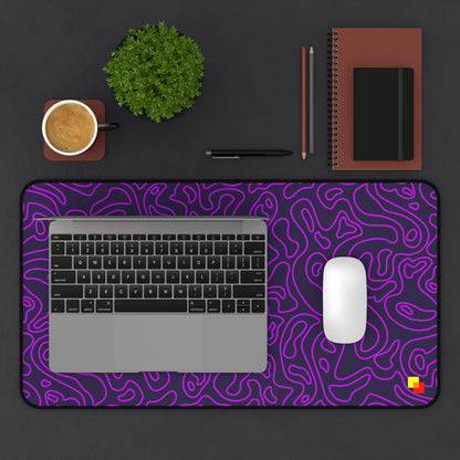 Purple Topographic Mouse Pad / Desk Mat