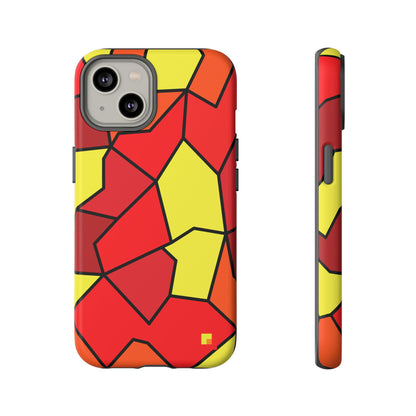 Orange Geometric Phone Case