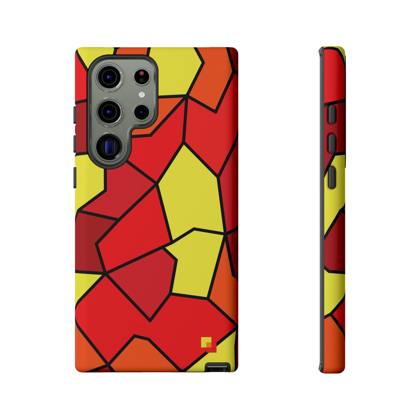 Orange Geometric Phone Case