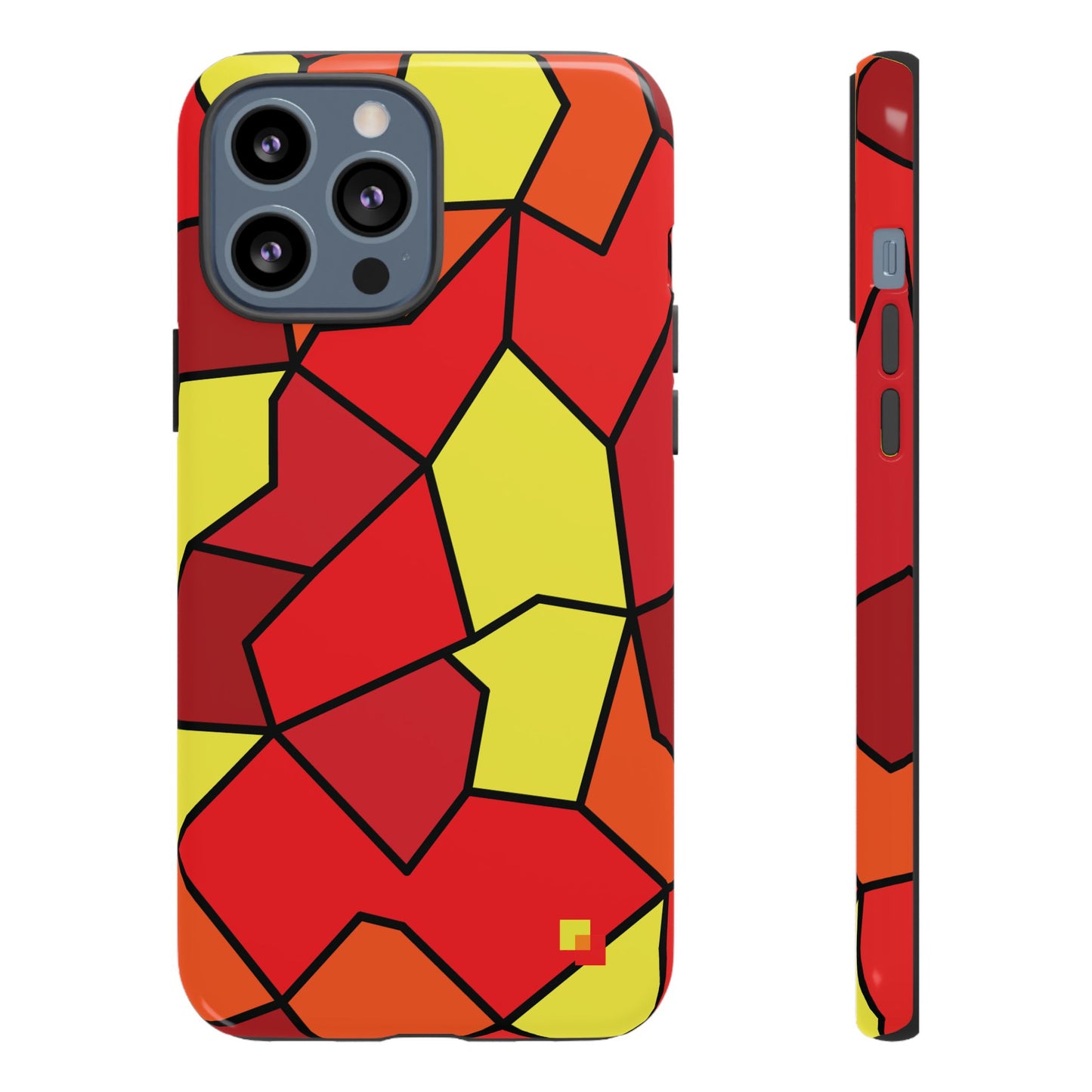 Orange Geometric Phone Case