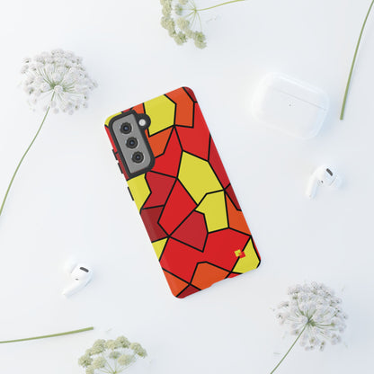 Orange Geometric Phone Case