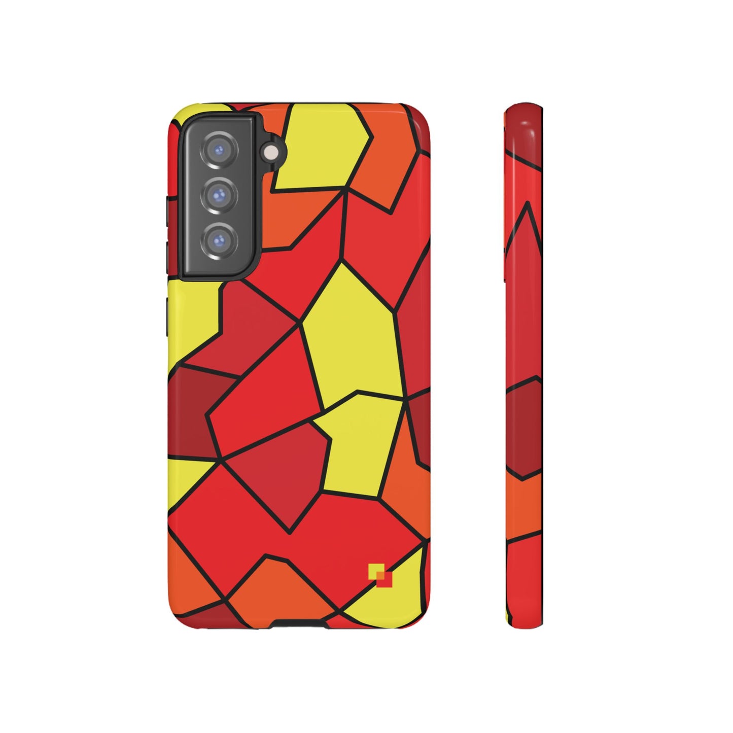 Orange Geometric Phone Case