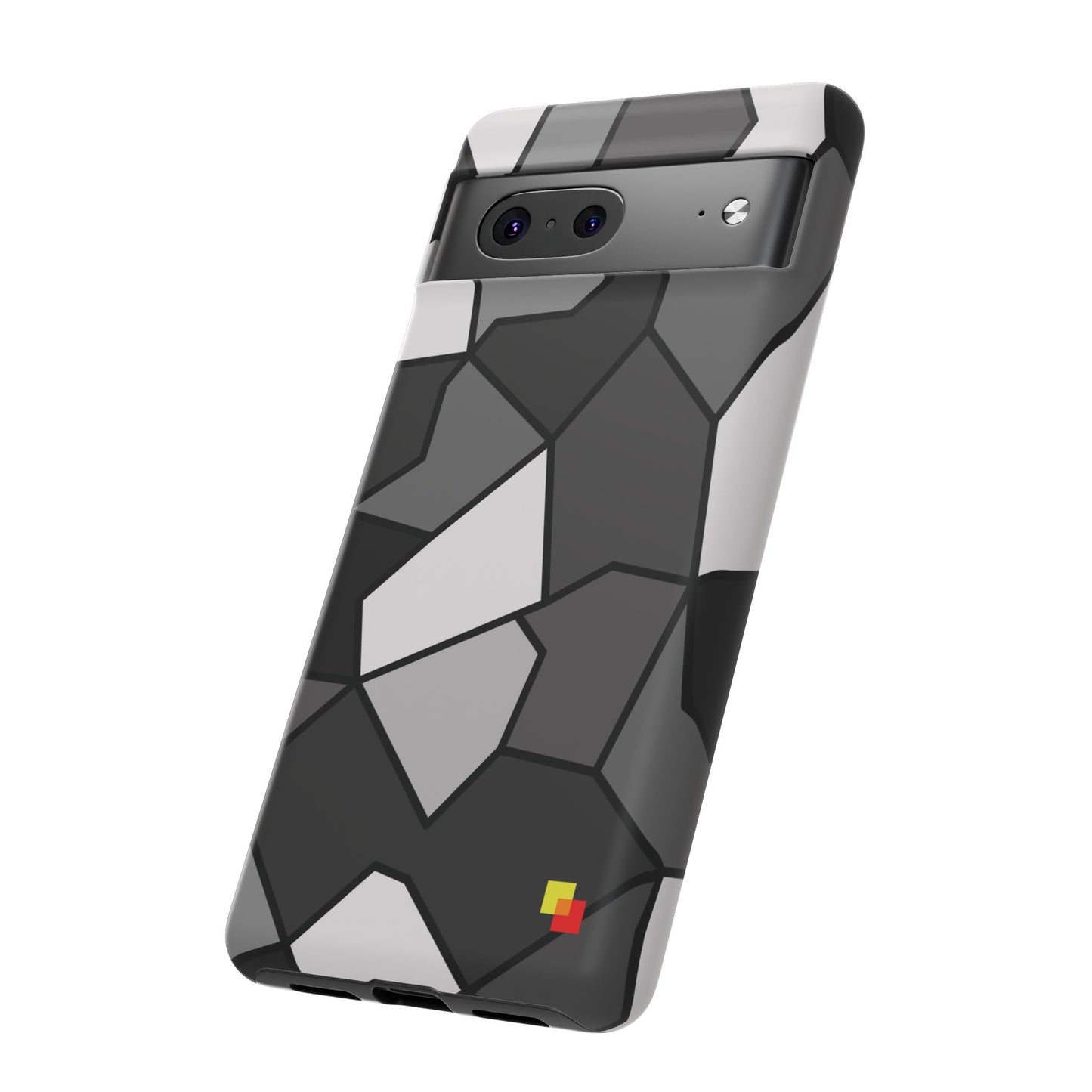 Black and Grey Geometric Phone Case