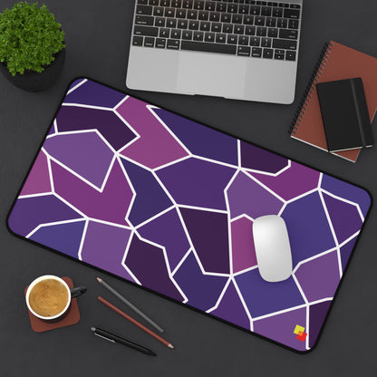 Purple Geometric Mouse Pad / Desk Mat