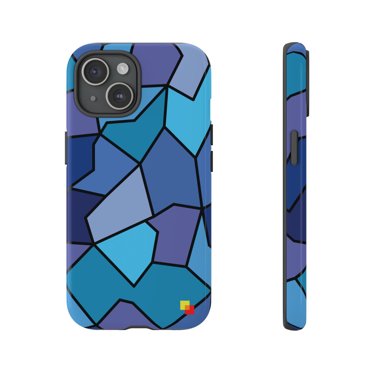 Blue Geometric Phone Case