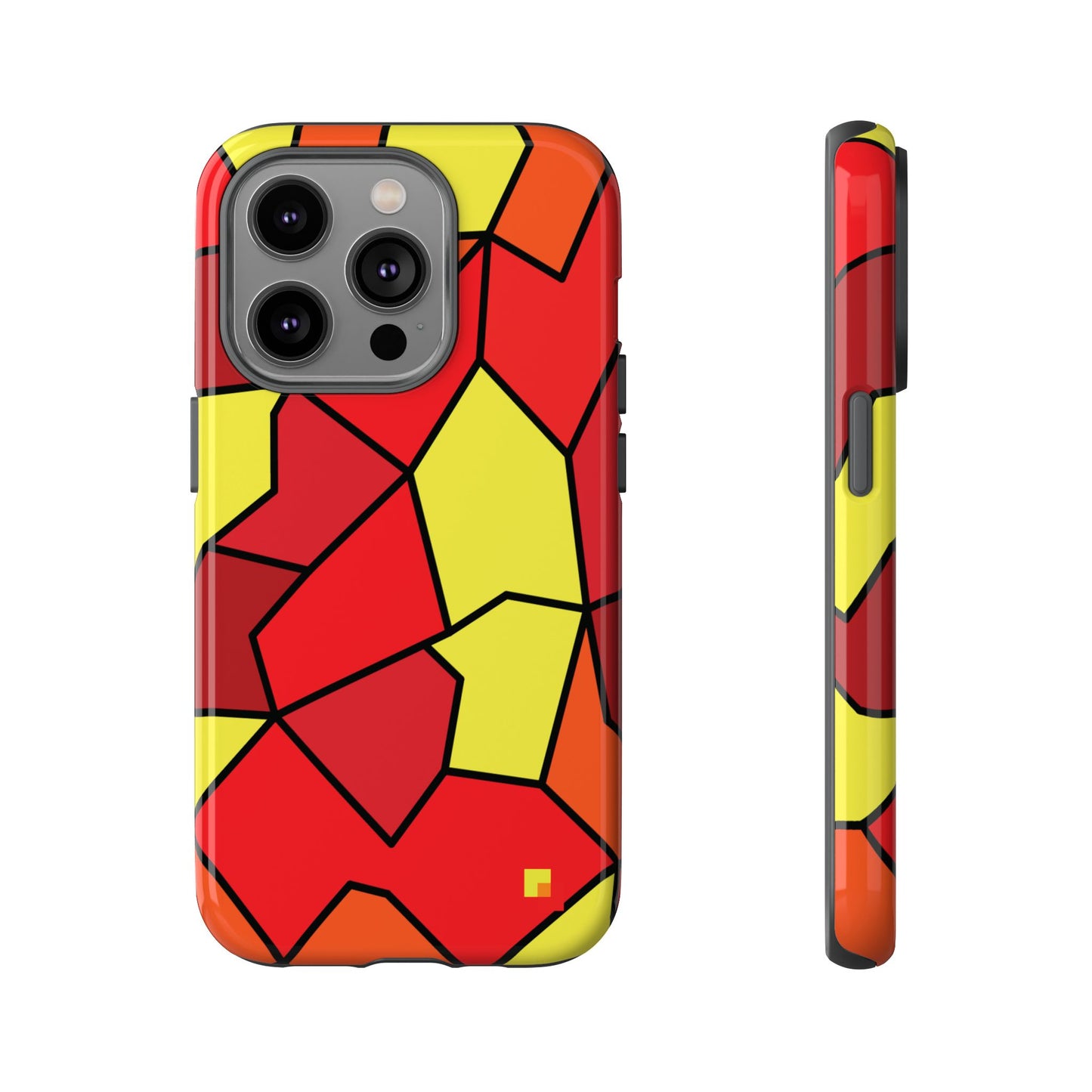 Orange Geometric Phone Case