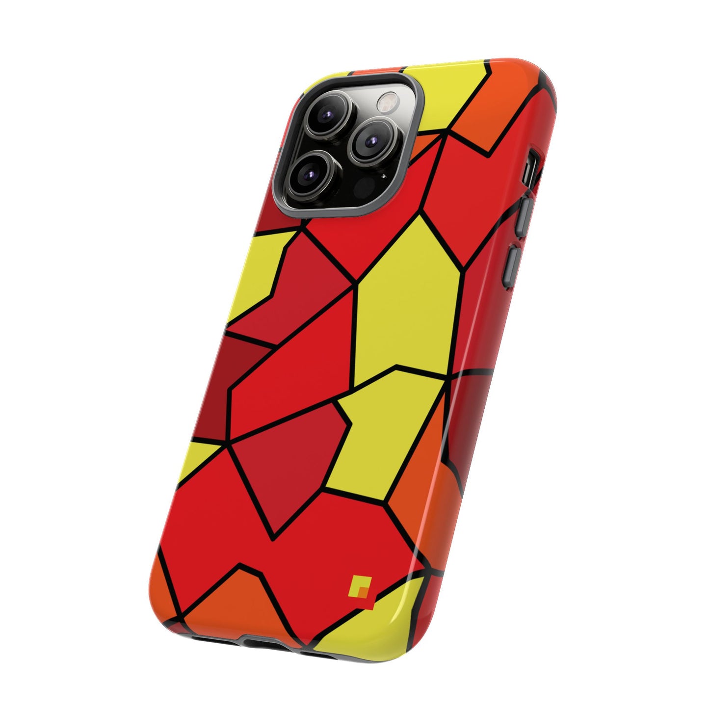 Orange Geometric Phone Case