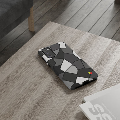 Black and Grey Geometric Phone Case