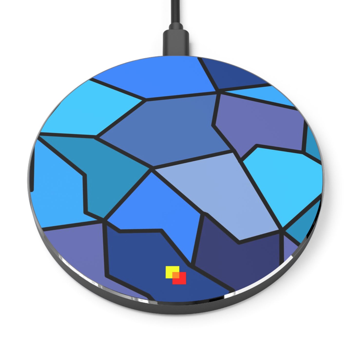 Blue Geometric Wireless Charger