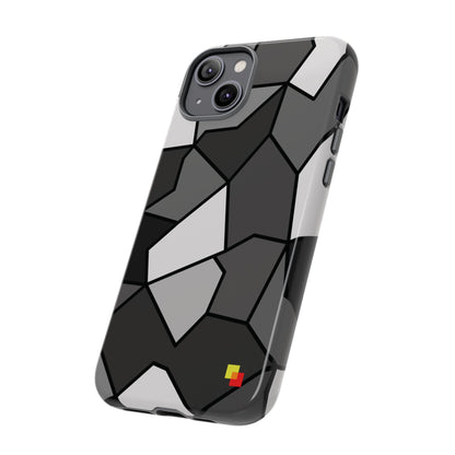 Black and Grey Geometric Phone Case