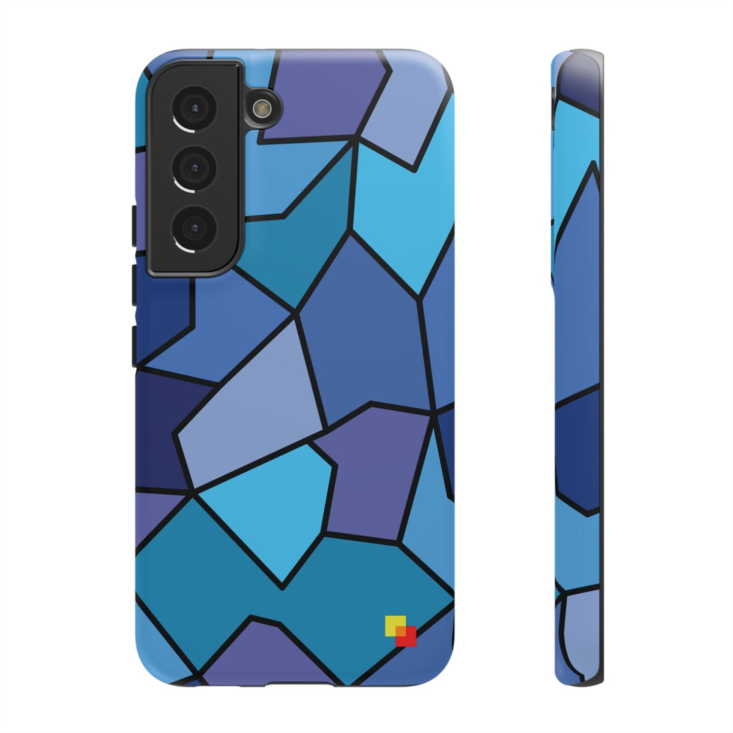 Blue Geometric Phone Case