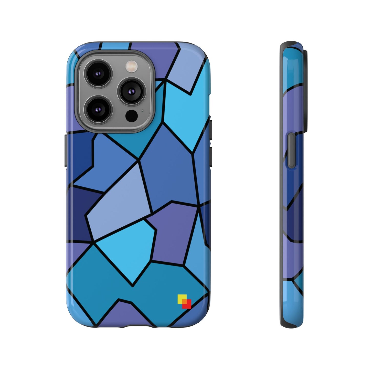 Blue Geometric Phone Case