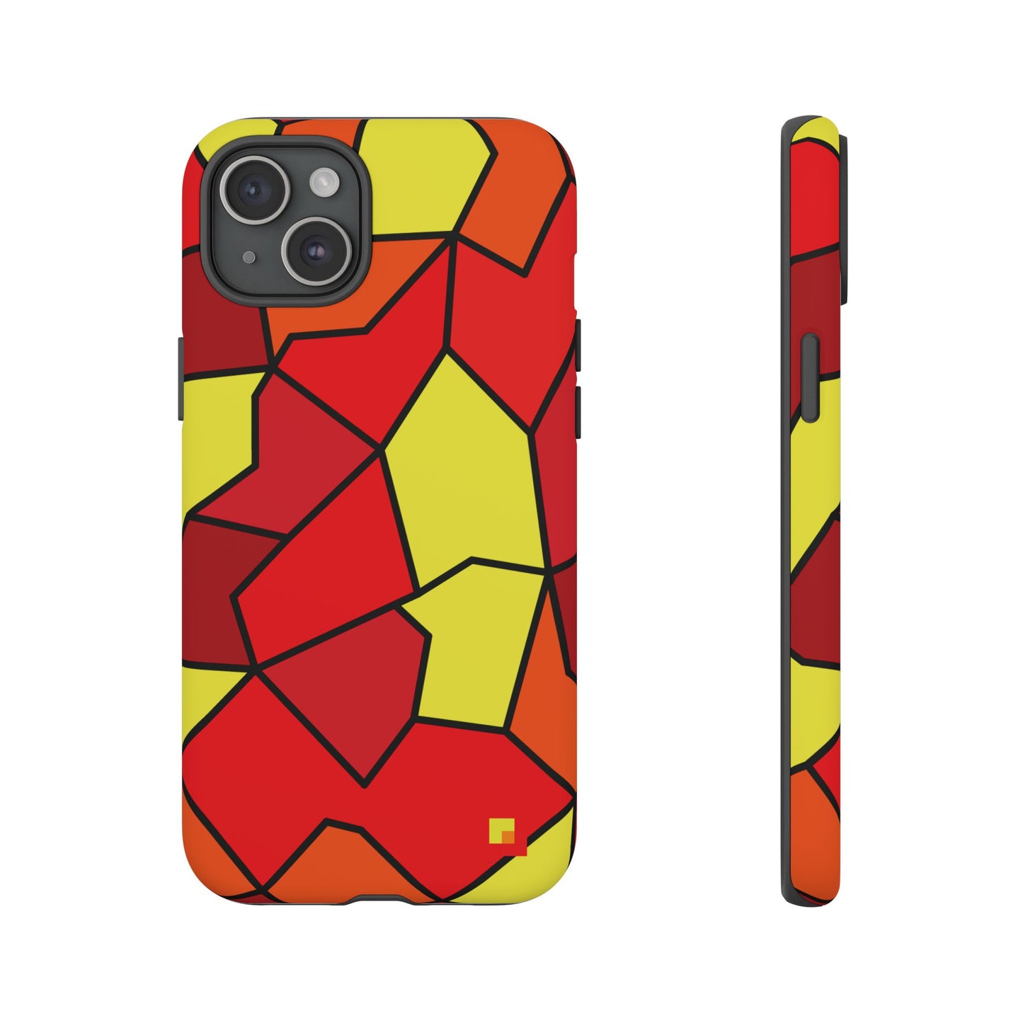 Orange Geometric Phone Case