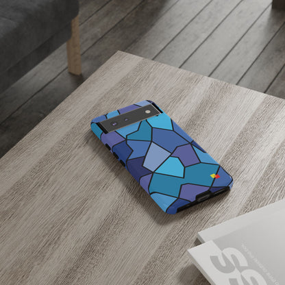 Blue Geometric Phone Case