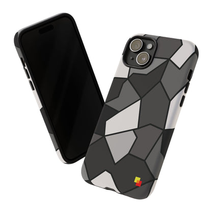 Black and Grey Geometric Phone Case