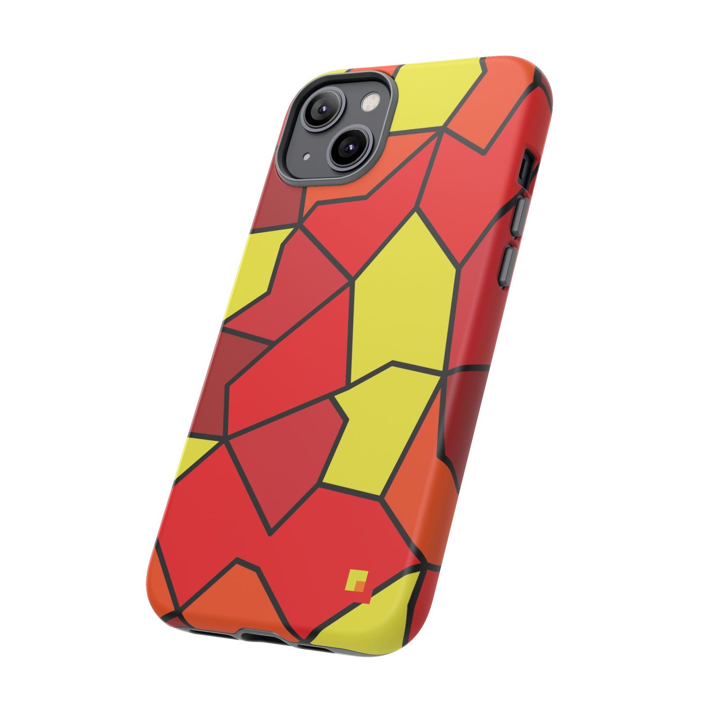 Orange Geometric Phone Case