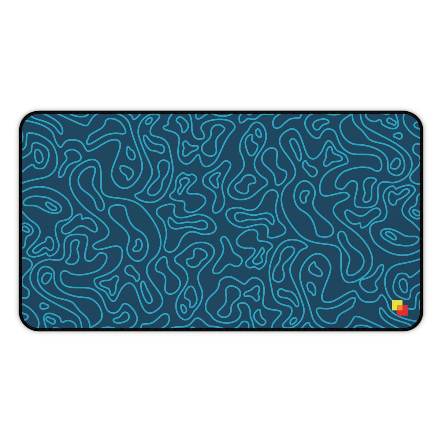 Blue Topographic Mouse Pad / Desk Mat