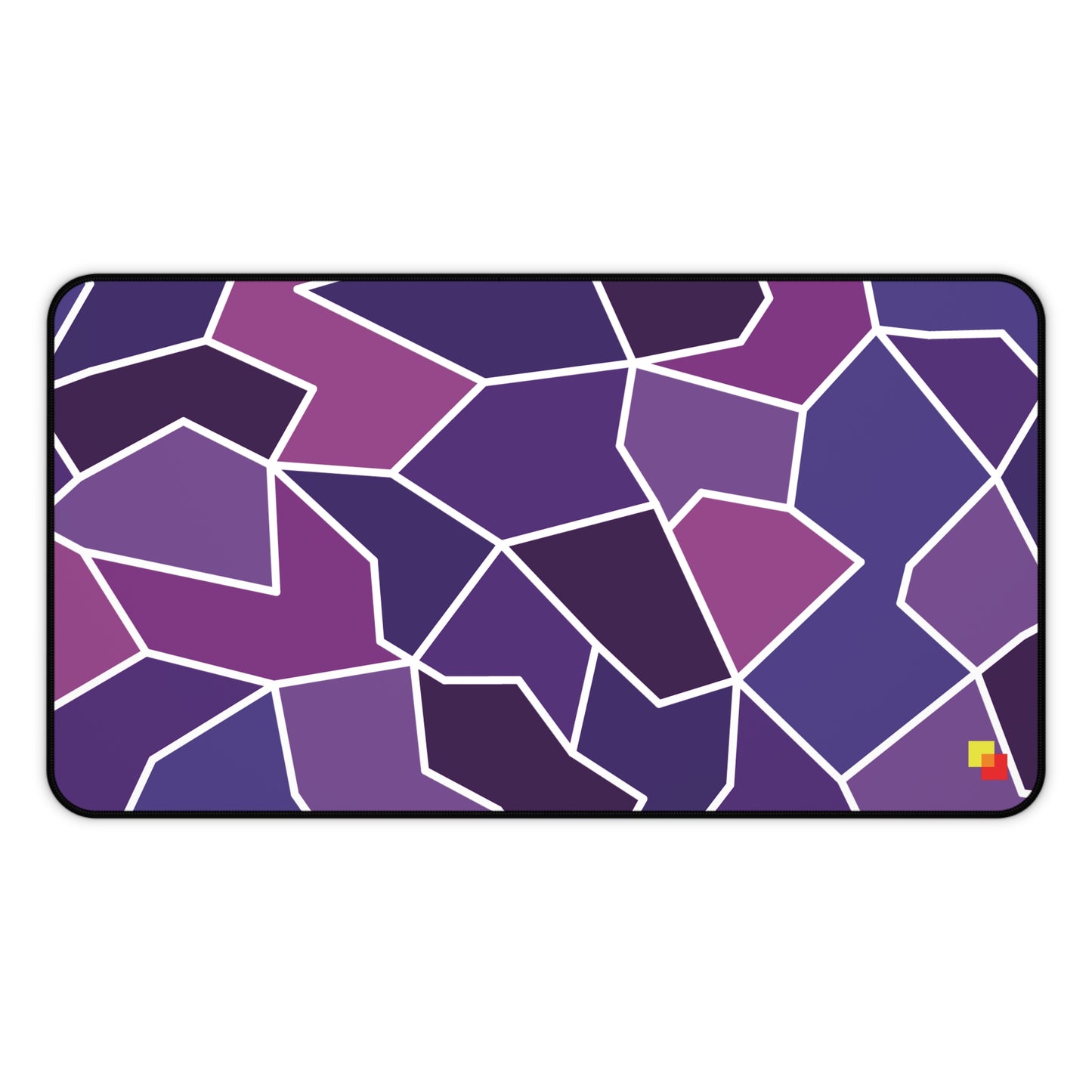 Purple Geometric Mouse Pad / Desk Mat