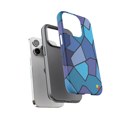 Blue Geometric Phone Case