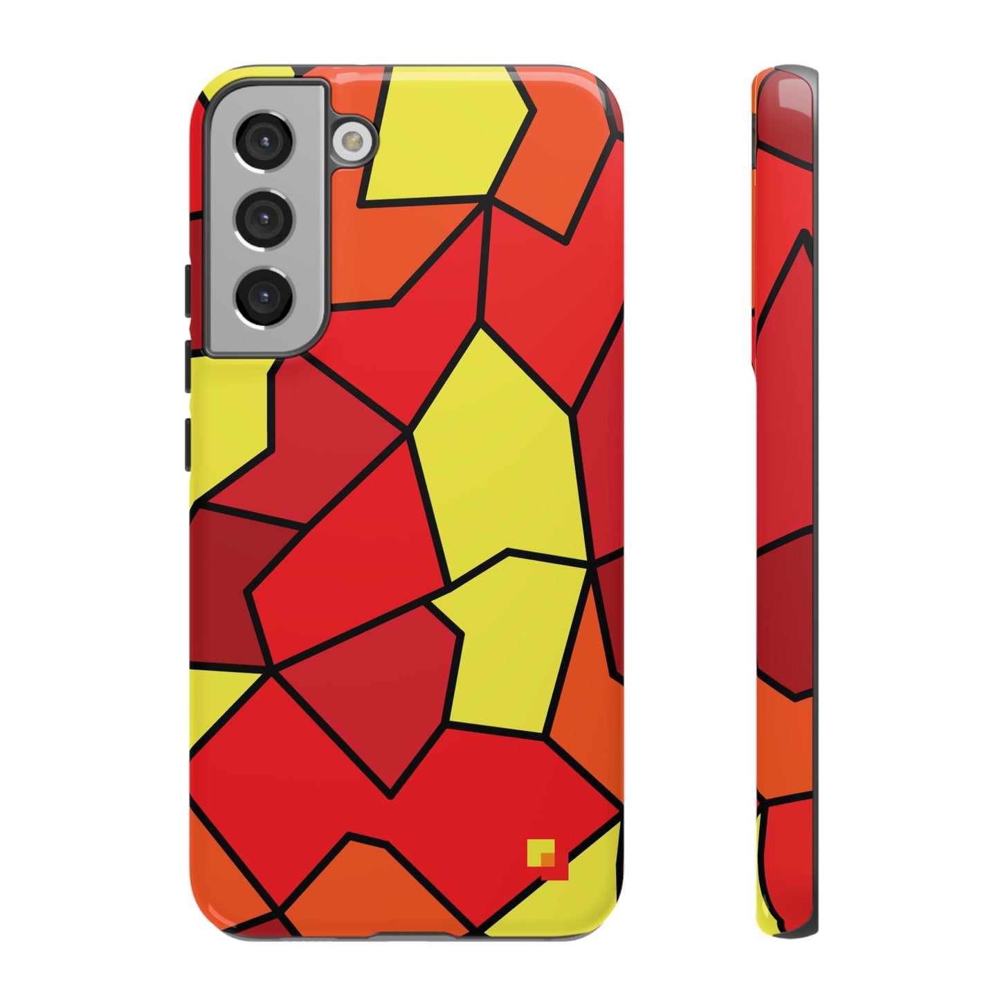 Orange Geometric Phone Case