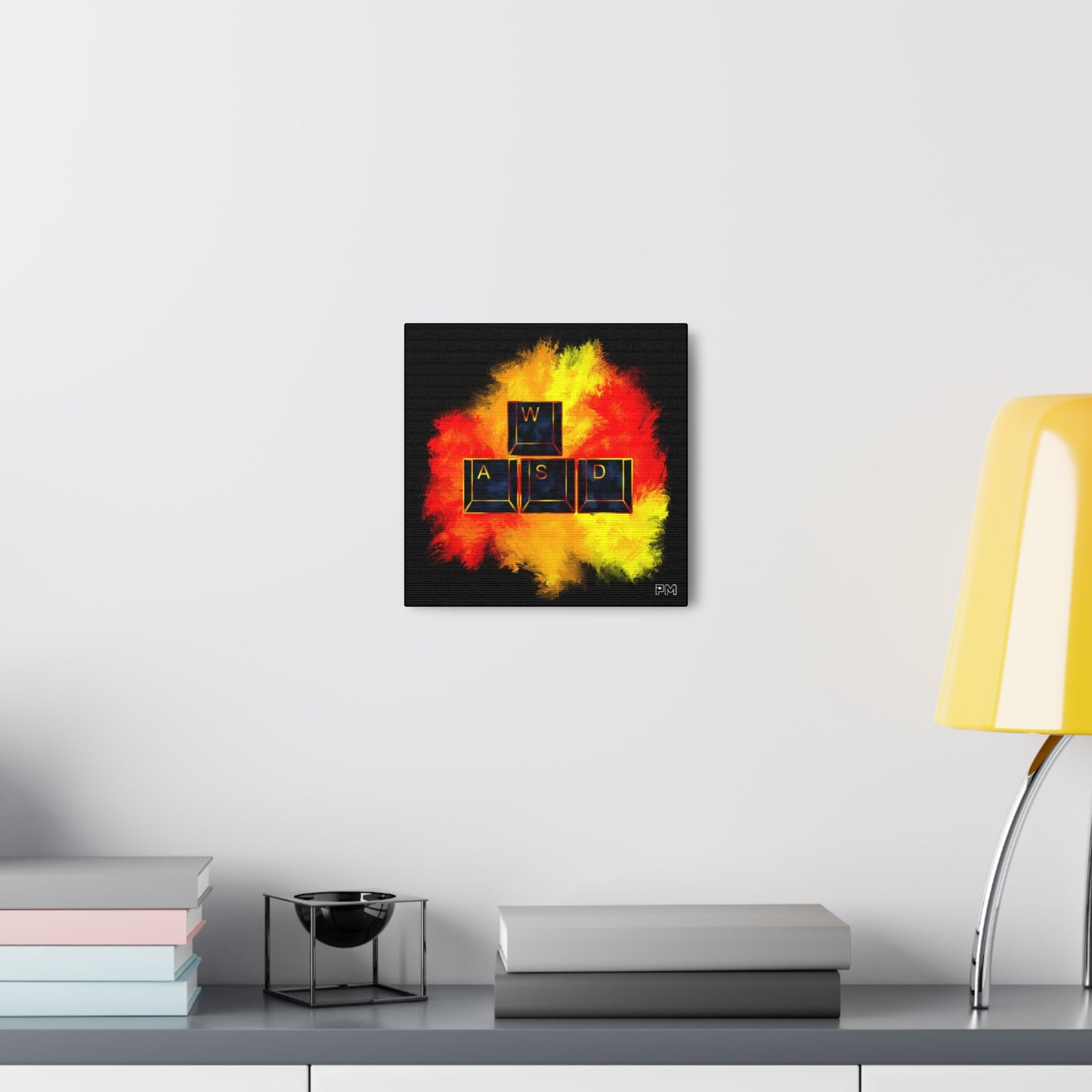 Gaming WASD Explosion Canvas