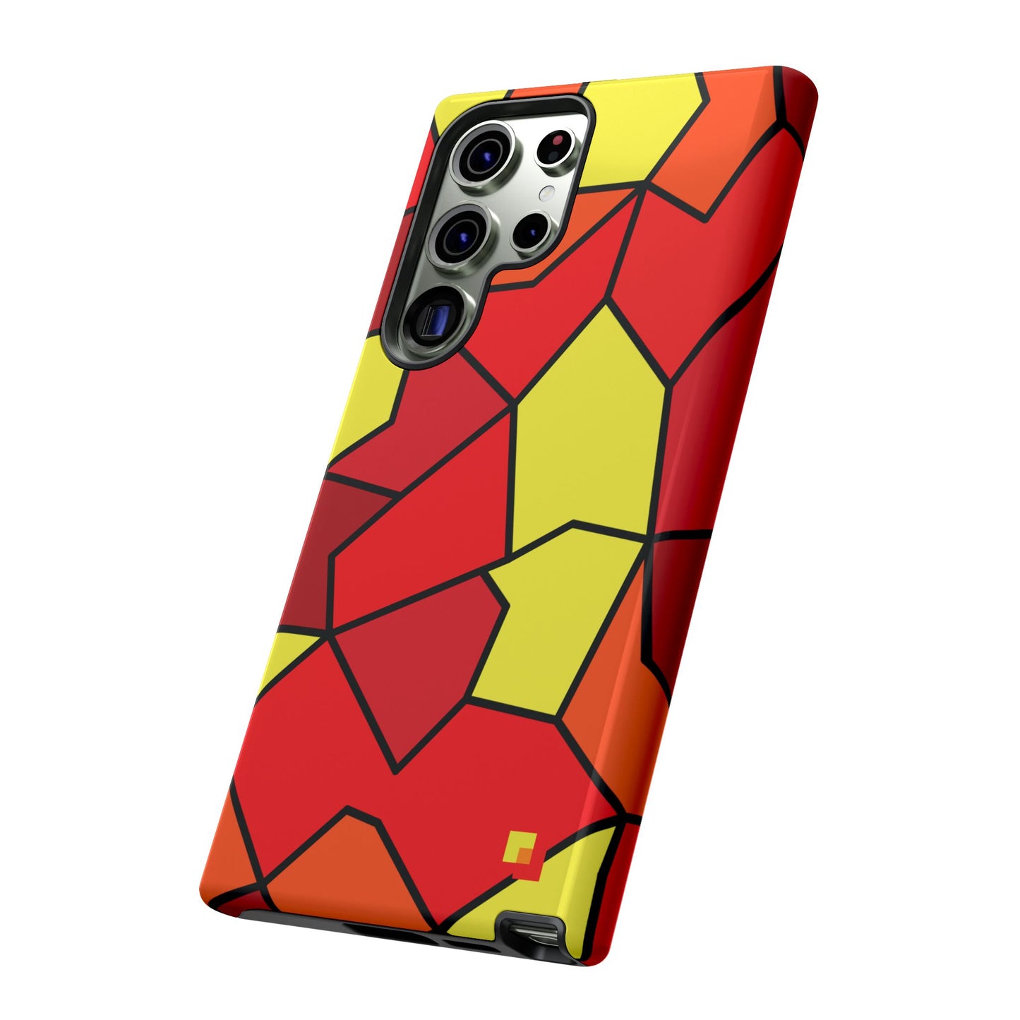 Orange Geometric Phone Case