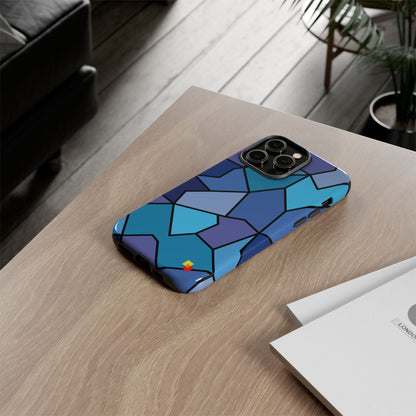 Blue Geometric Phone Case