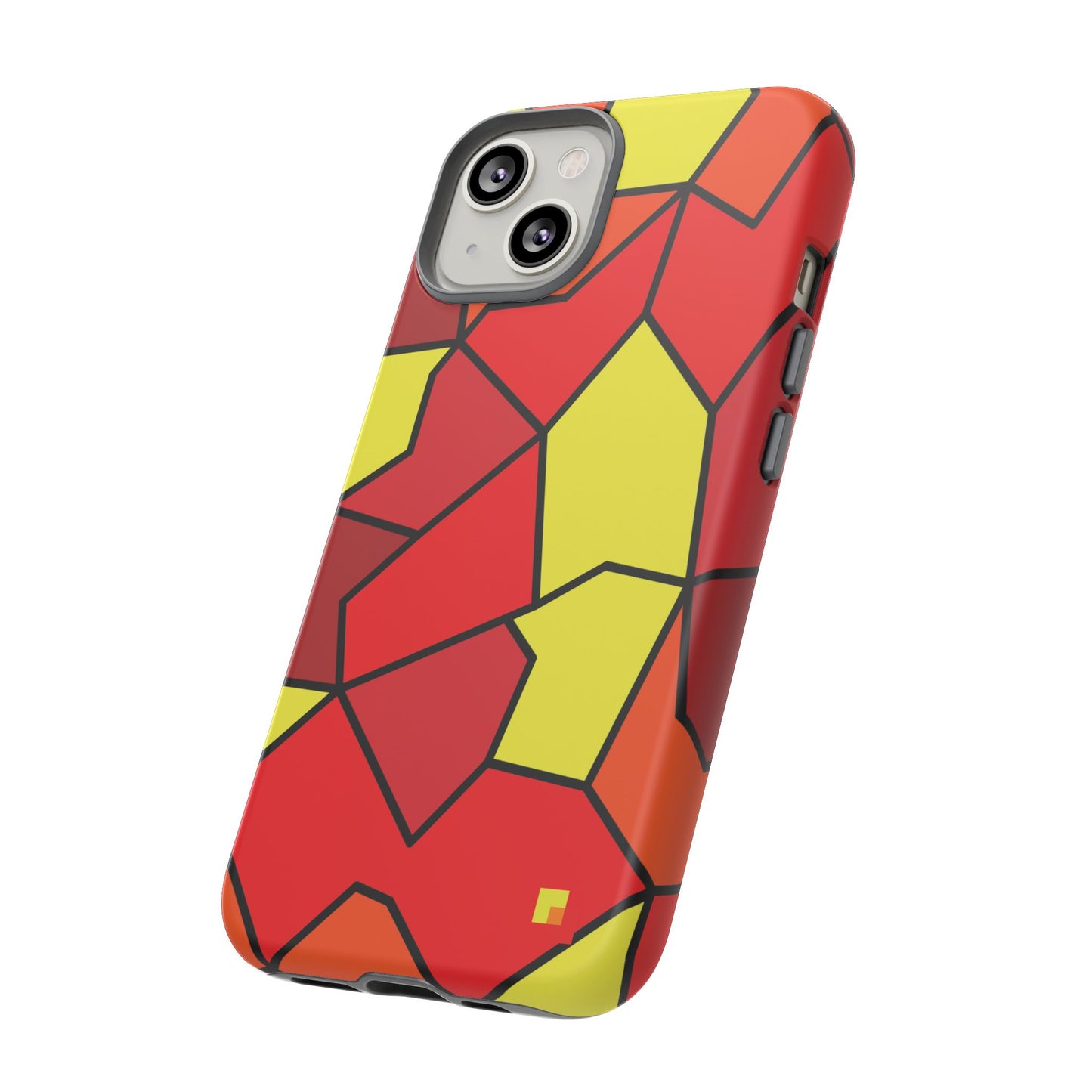 Orange Geometric Phone Case