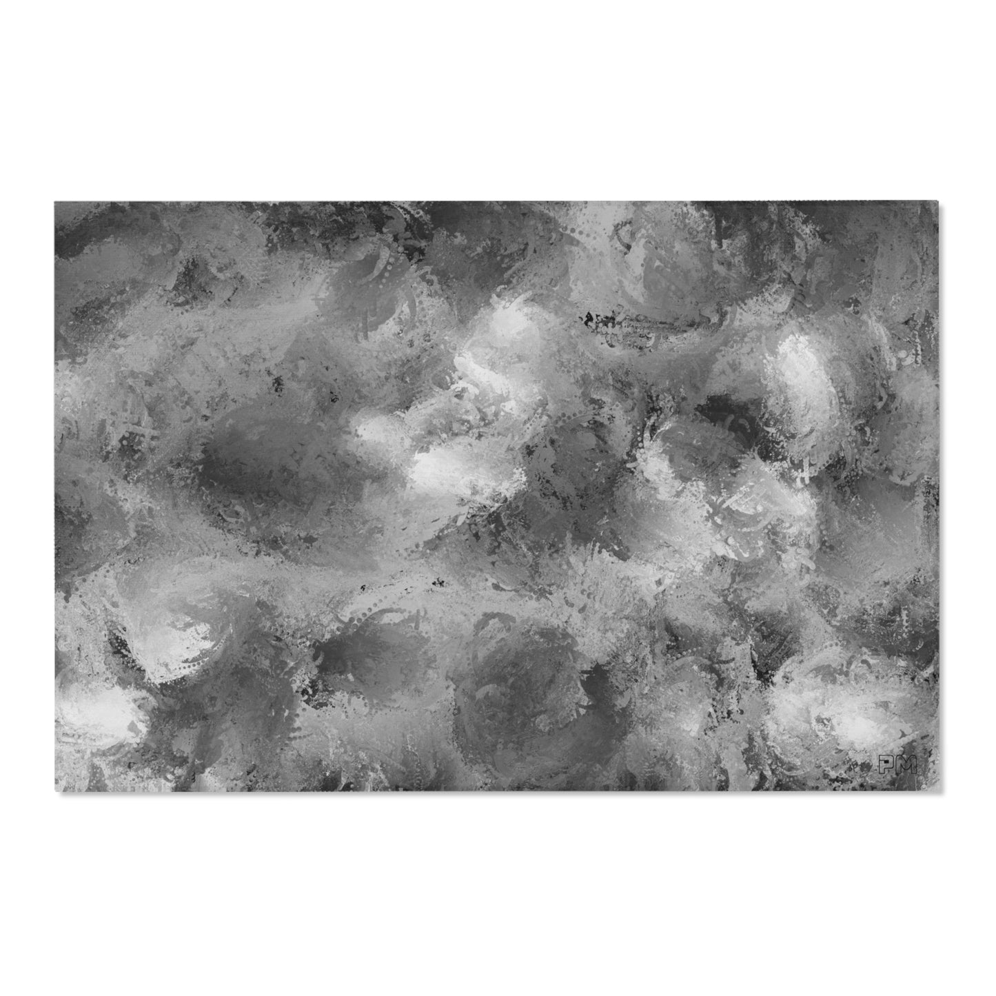 Grey Painterly Area Rug