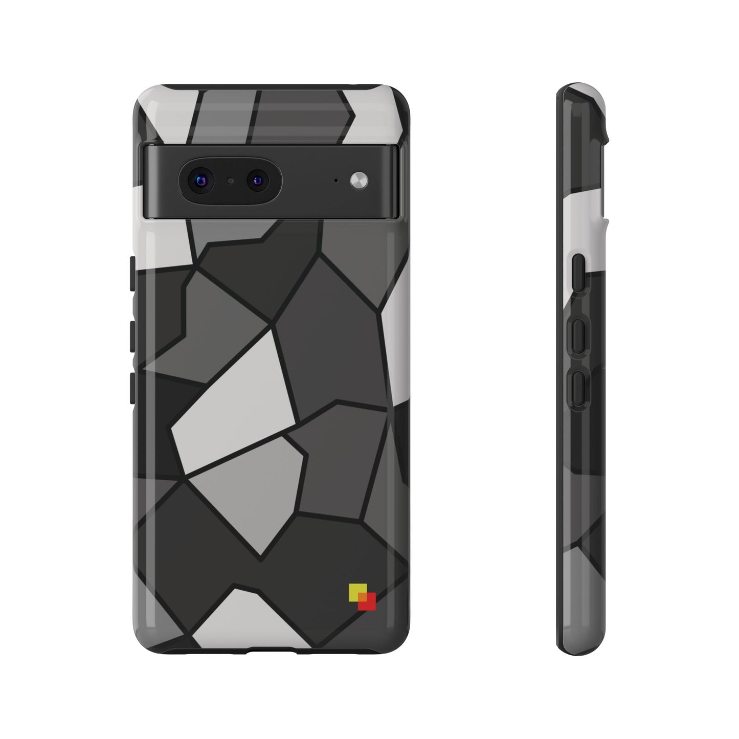 Black and Grey Geometric Phone Case