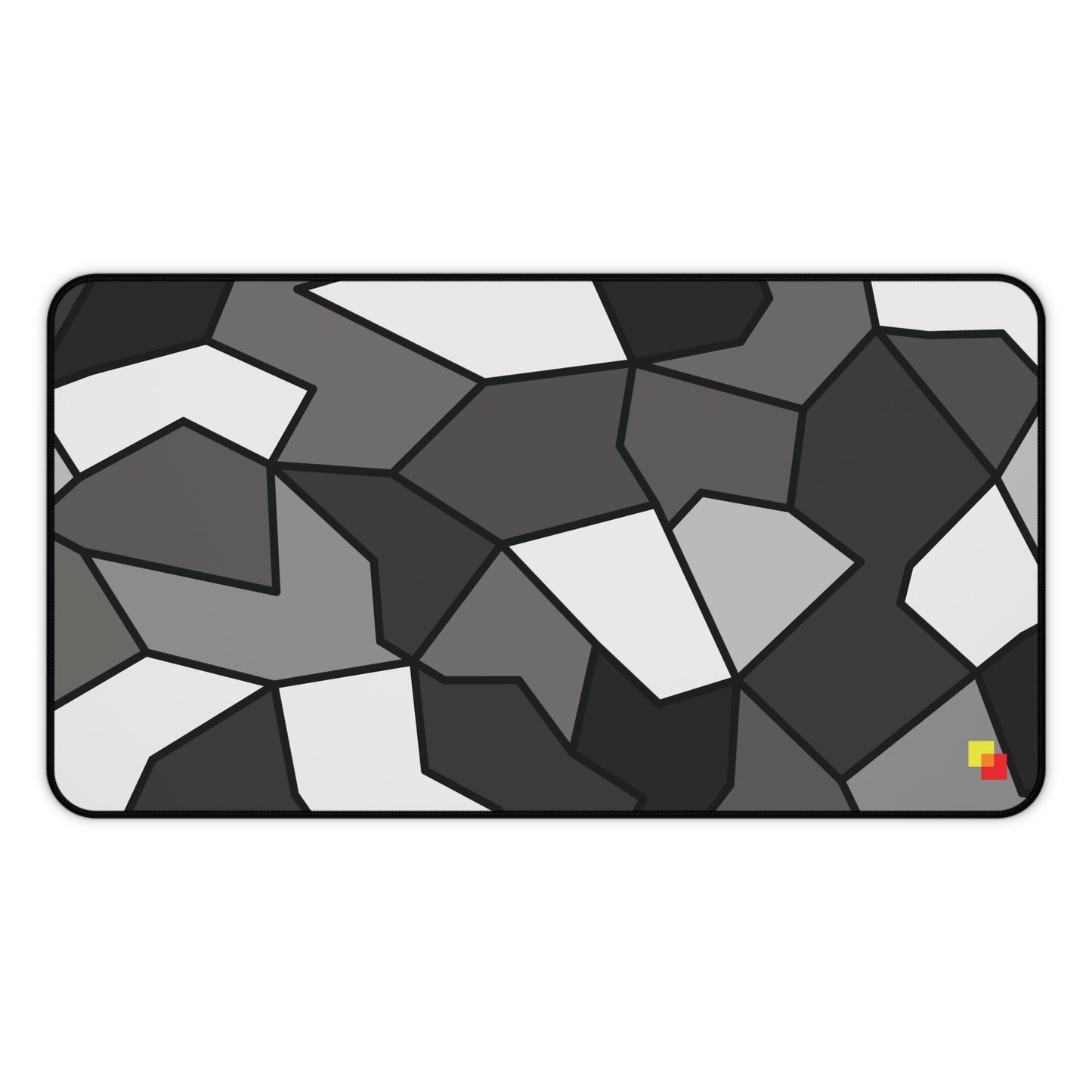 Black and White Geometric Mouse Pad / Desk Mat