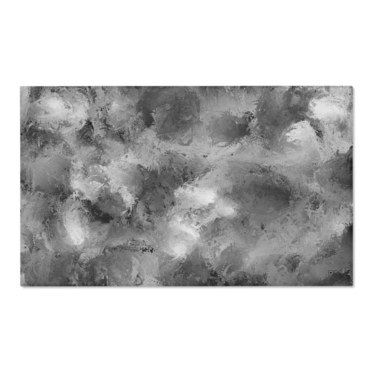 Grey Painterly Area Rug