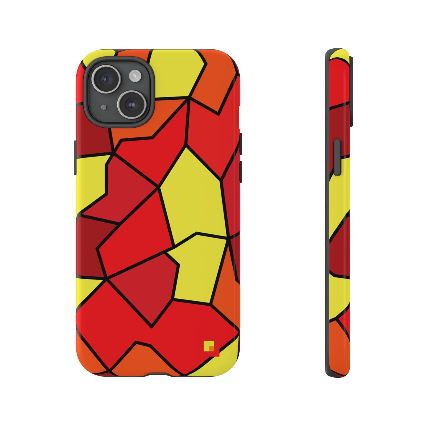 Orange Geometric Phone Case