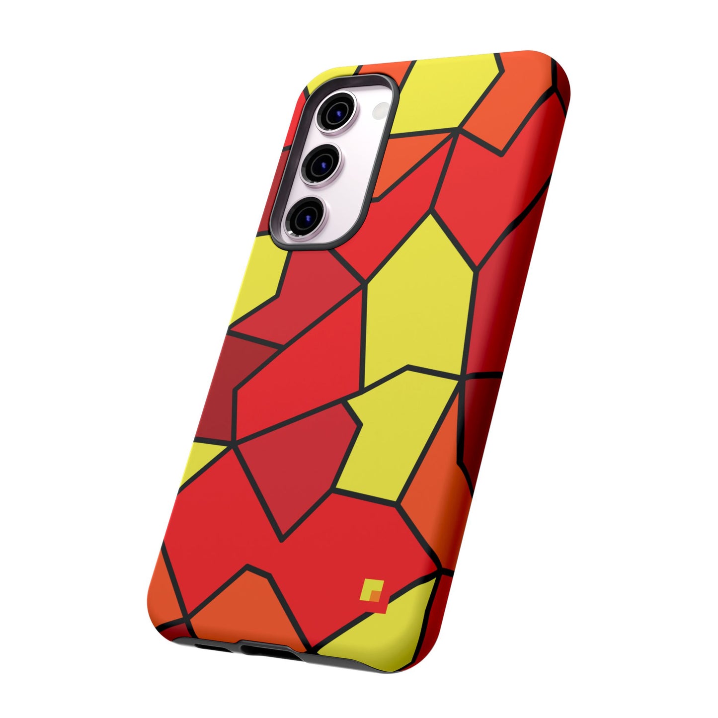 Orange Geometric Phone Case