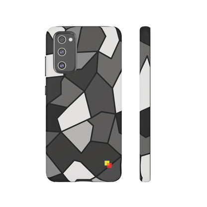 Black and Grey Geometric Phone Case