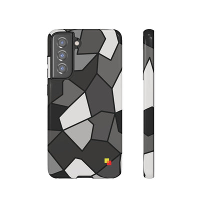 Black and Grey Geometric Phone Case