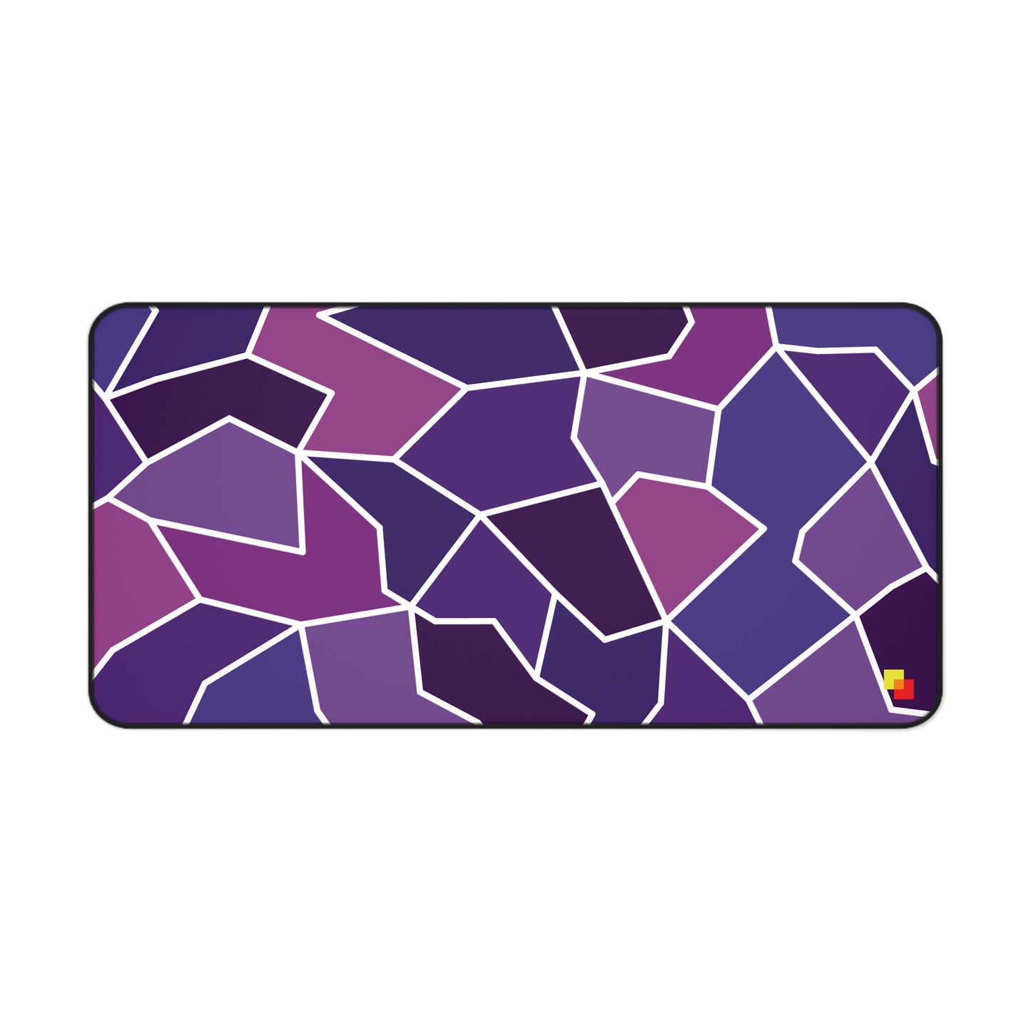 Purple Geometric Mouse Pad / Desk Mat