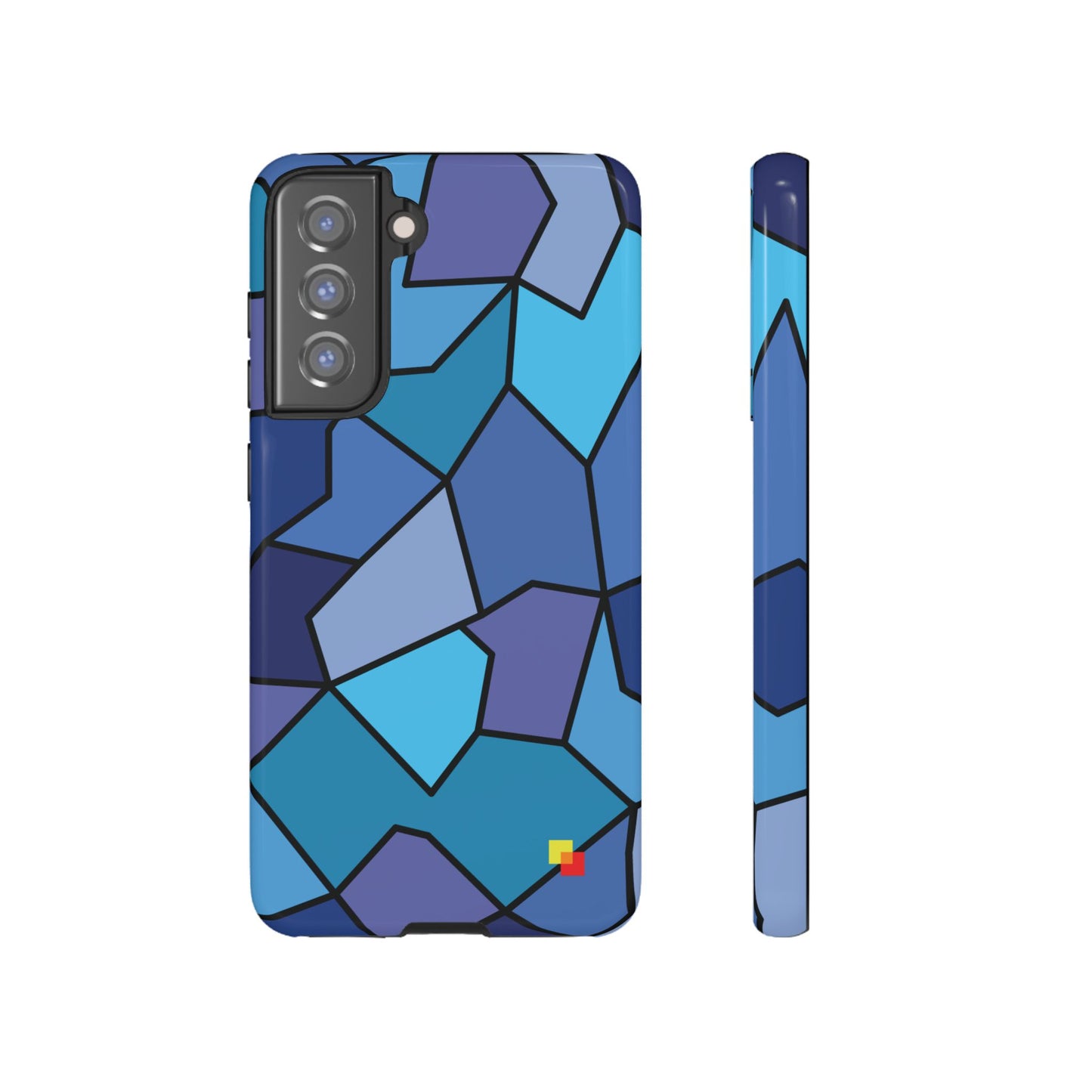 Blue Geometric Phone Case