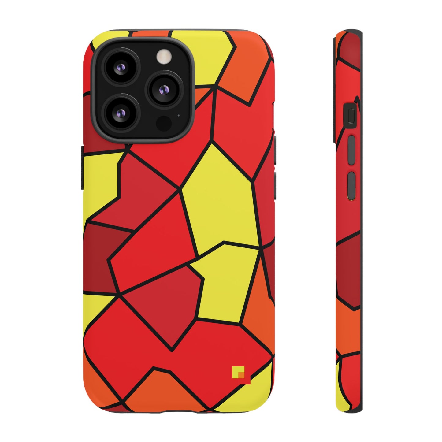 Orange Geometric Phone Case