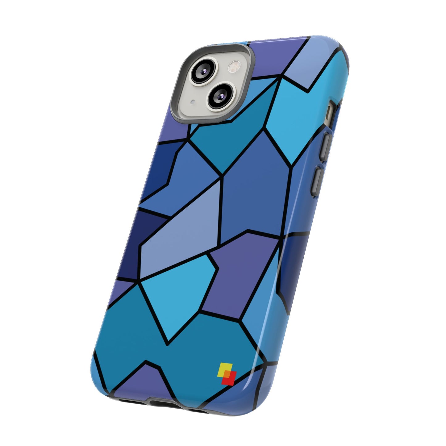 Blue Geometric Phone Case